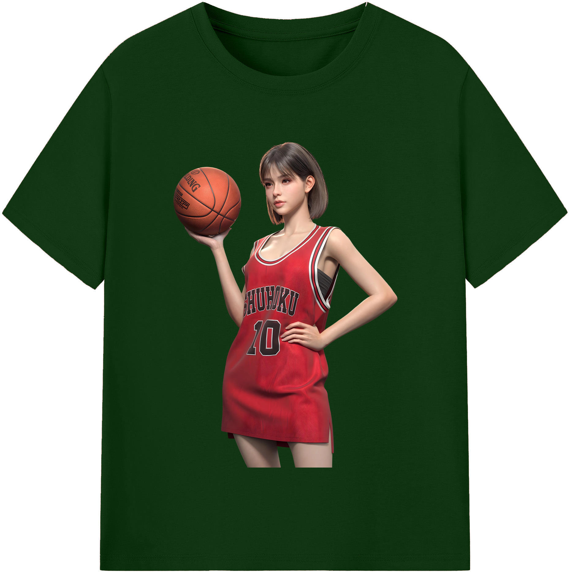 SLAM DUNK／スラムダンク 綿100％半袖Tシャツ（フロントプリント）
